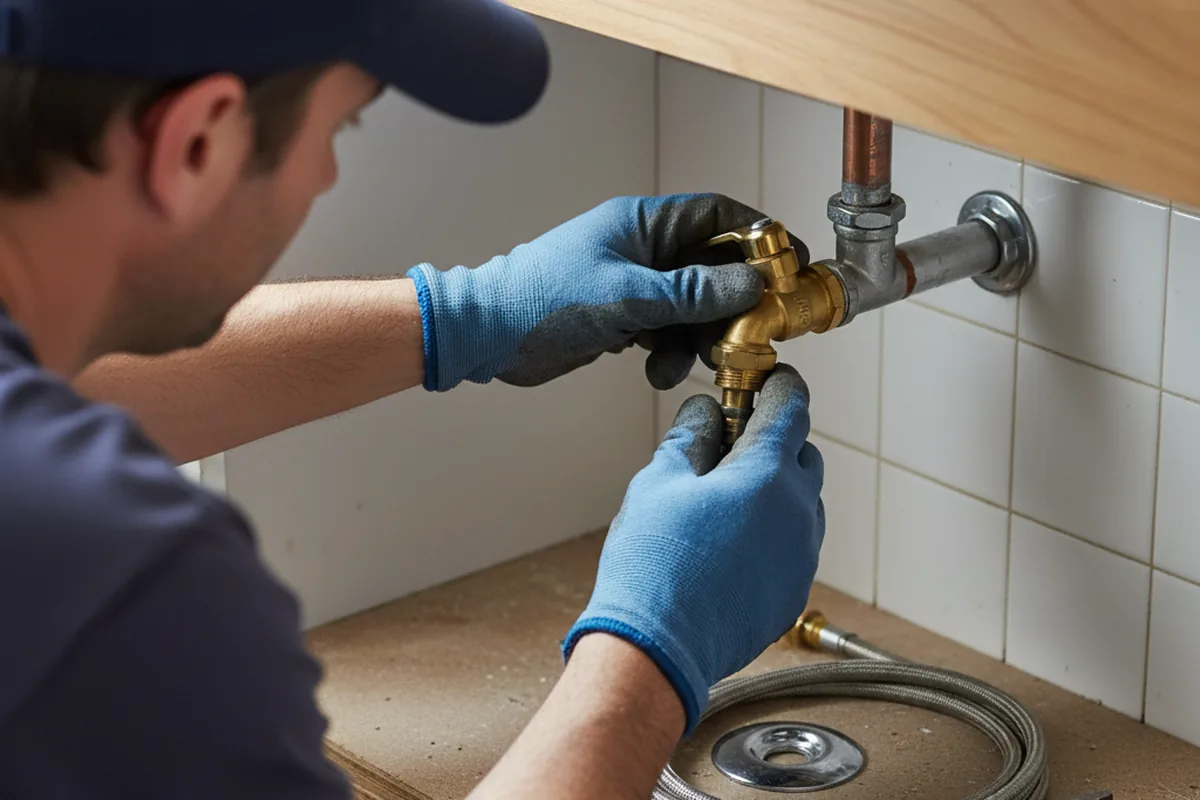 Shutoff valve and fitting work during Emergency Plumbing in Silver Point